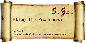 Stieglitz Zsuzsanna névjegykártya